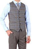 Modern ve Şık Yelekli Erkek Takım Elbise - Slim Fit Viskon Karışımlı
