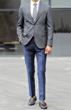 Rahat ve Modern Tasarımlı Erkek Slim Fit Ceket-KAV5029W