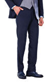 Slim Fit Viskon Karışımlı Yelekli Erkek Takım Elbise - Modern Kesim