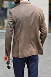 Şık Yünlü Erkek Slim Fit Ceket