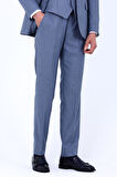 Şık ve Rahat Yelekli Erkek Takım Elbise - Viskon Karışımlı Slim Fit