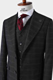 Modern Kesim Yelekli Erkek Takım Elbise - Slim Fit Şık ve Rahat