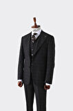 Modern Kesim Yelekli Erkek Takım Elbise - Slim Fit Şık ve Rahat