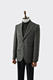 Modern Slim Fit Dar Kesim Yün Erkek Ceket