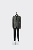 Modern Slim Fit Dar Kesim Yün Erkek Ceket