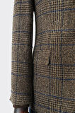 Modern Slim Fit Dar Kesim Yün Erkek Ceket