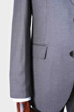 Slim Fit Yelekli Erkek Takım Elbise - Viskon Karışımlı Kumaş Şık ve Rahat