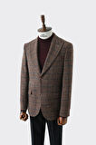 Modern Slim Fit Dar Kesim Yün Erkek Ceket