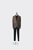 Modern Slim Fit Dar Kesim Yün Erkek Ceket