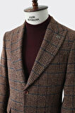 Modern Slim Fit Dar Kesim Yün Erkek Ceket