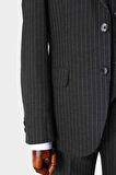 Slim Fit Viskon Karışımlı Yelekli Erkek Takım Elbise - Dört Mevsim