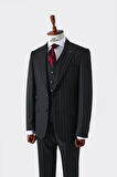 Slim Fit Kesim Yelekli Erkek Takım Elbise - Şık ve Rahat Tasarım