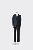 Viskon Karışımlı Slim Fit Yelekli Erkek Takım Elbise - Şık ve Rahat-KAW1024S