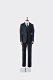 Viskon Karışımlı Slim Fit Yelekli Erkek Takım Elbise - Şık ve Rahat