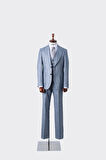 Şık ve Rahat Yelekli Erkek Takım Elbise - Slim Fit Dört Mevsim Kullanılabilir
