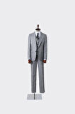 Şık ve Rahat Yelekli Erkek Takım Elbise - Slim Fit Dört Mevsim Kullanılabilir