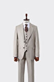 Şık ve Rahat Yelekli Erkek Takım Elbise - Slim Fit Dört Mevsim Kullanılabilir
