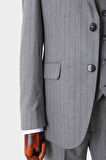 Modern Kesim Viskon Karışımlı Yelekli Erkek Takım Elbise - Slim Fit