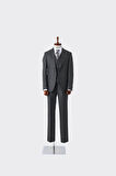 Modern Kesim Viskon Karışımlı Yelekli Erkek Takım Elbise - Slim Fit
