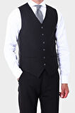 Dört Mevsim Kullanılabilir Yelekli Erkek Takım Elbise - Slim Fit Şık