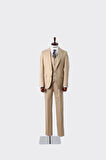 Slim Fit Yelekli Erkek Takım Elbise - Dört Mevsim Kullanılabilir Modern Kesim