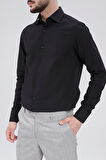 Kolay Ütülenebilir Slim Fit Klasik Yaka Pamuklu Erkek Gömlek-KAO4990S