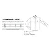Kolay Ütülenebilir Slim Fit Klasik Yaka Pamuklu Erkek Gömlek-KAO4990S