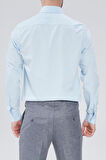 Kolay Ütülenebilir Slim Fit Klasik Yaka Pamuklu Erkek Gömlek-KAO4990S