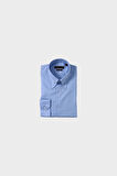 Modern Tasarımlı Slim Fit Büyük İğneli Yaka Erkek Gömlek-KAW4406S