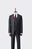 Slim Fit Kesim Yelekli Erkek Takım Elbise - Şık ve Modern Tasarım