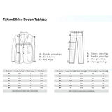 Kırlangıç Yaka Kruvaze Erkek Takım Elbise-KAX1271W