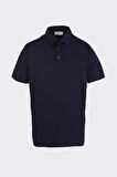 Düğmeli Polo Yaka Kısa Kol Erkek T-Shirt