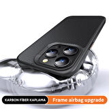 BİKAPAK MAGCARBON IPHONE 16 SİYAH KAPAK