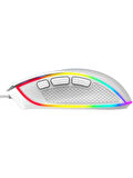 Claw's Nova V1 12800 Dpi Wide RGB Özel ABS Doku & Claw's Reflex Örgü Kablolu Ekstra Fire Butonlu Gaming Mouse - Beyaz OUTLET