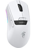 Throne Raito RefleX 26000 Dpi Pixart PAW 3395 OLED Ekran & Makro Yazılım PTFE Kaplama 59gr RGB Kablosuz Gaming Mouse (2.4Ghz + BT + Type-C) OUTLET