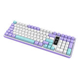 Claw's Luma LCD Logo Ekran - Chromatic Rgb Modlu - Ultra Tepkime & Konfor 100 Tuş Kablolu Membran Gaming & Ofis Klavyesi