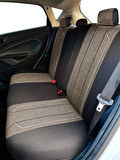 Minderland Axiom Comfort Serisi - Peugeot 208 ile uyumlu Koltuk Kılıfı, Keten / Haki