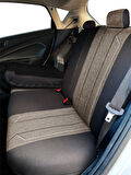 Minderland Axiom Comfort Serisi - Peugeot 4007 ile uyumlu Koltuk Kılıfı, Keten / Haki