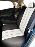 Minderland Axiom Comfort Serisi - Mitsubishi Space Star ile uyumlu Koltuk Kılıfı, Keten / Kemik