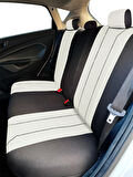 Minderland Axiom Comfort Serisi - Peugeot 607 ile uyumlu Koltuk Kılıfı, Keten / Kemik