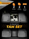 Minderland Pro - Mitsubishi Pajero  ile uyumlu Paspas Seti, Gri