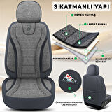 City Serisi FORD C-Max 2003-2010 ile Uyumlu Koltuk Kılıfı, Gri