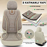 City Serisi KIA Sorento 2012-2014 ile Uyumlu Koltuk Kılıfı, Bej