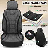 City Serisi FORD Focus 2004-2010 ile Uyumlu Koltuk Kılıfı, Siyah