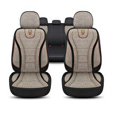 City Serisi JAGUAR X-Type 2001-2009 ile Uyumlu Koltuk Kılıfı, Kahverengi