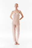 Kalp Desenli  İp Askılı  3 Lü Pijama Takımı
