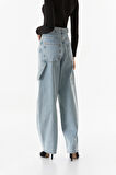 Kemerli Yüksek Bel Slouchy Jean