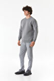 3 İplik Basic Bisiklet Yaka Sweatshirt
