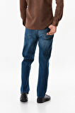 Fermuarlı Straight Jean Pantolon