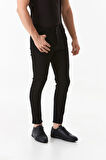 Fermuarlı Straight Jean Pantolon